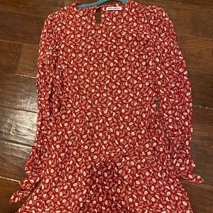 Reformation Long sleeve floral dress